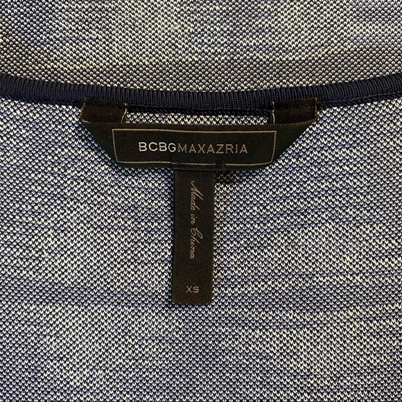 BCBG MaxAzria Blue Knit Mini Dress size XS - Picture 9 of 11